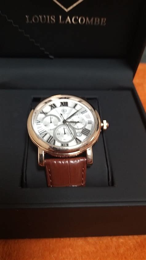 louis lacombe chronograph watch|men's louis lacombe chronograph watch.